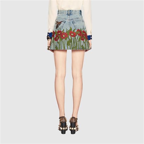 gucci skirt and jacket denim|Gucci skirt ioffer.